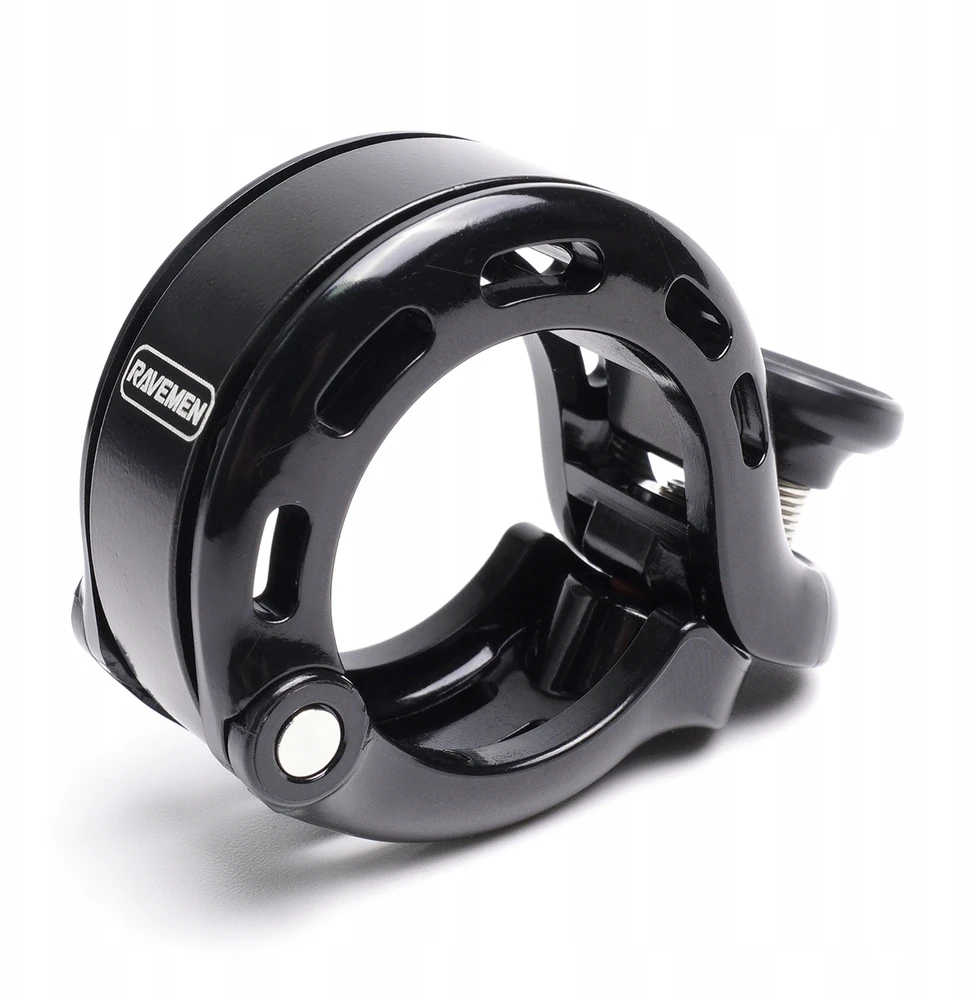 Ravemen Q1 dviračio skambutis ant vairo (22,2 / 25,4 / 31,8 mm) PC + aliuminis 110 dB
