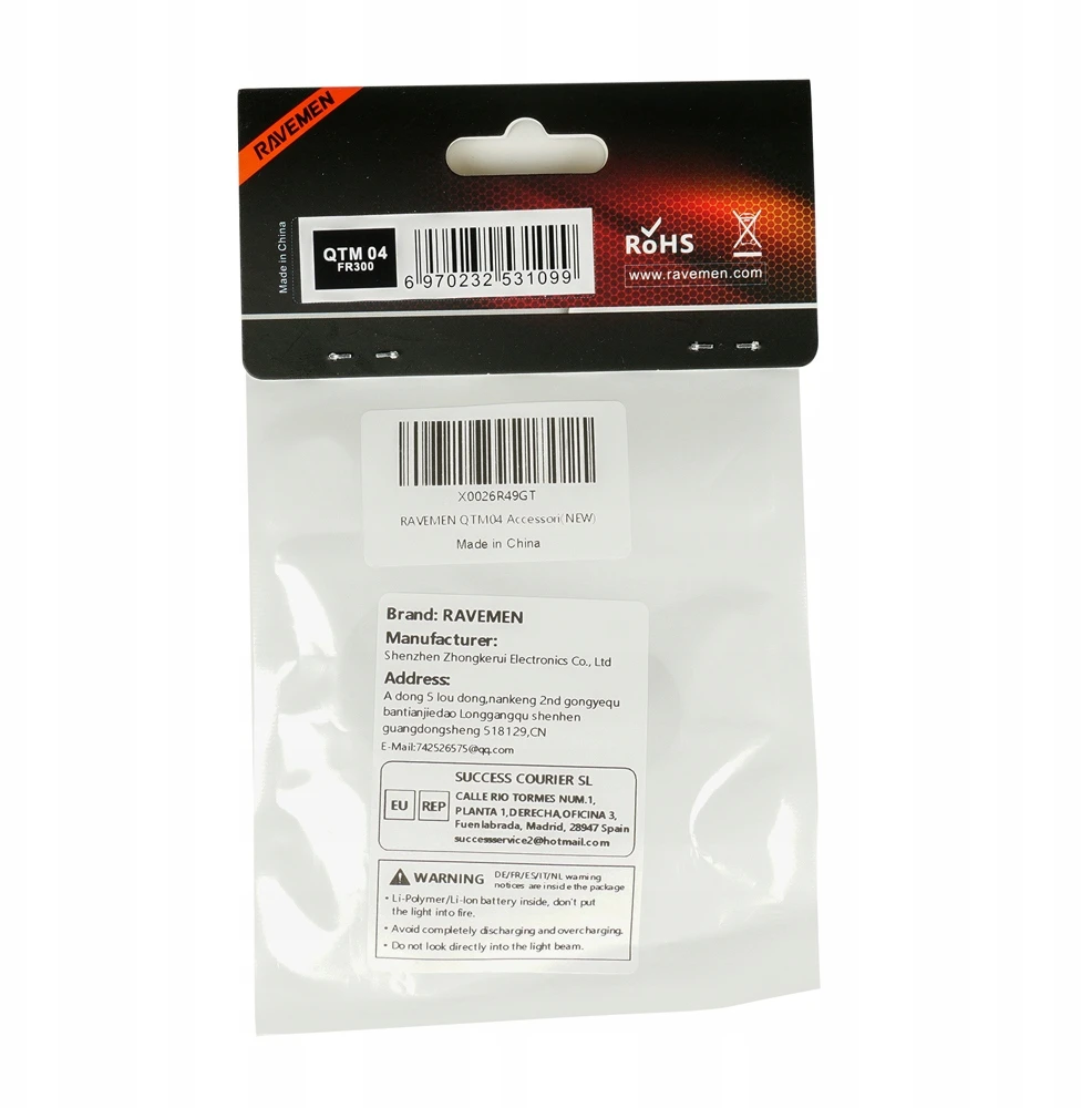 RAVEMEN QTM04 adapterio laikiklis Bryton FR300, FR500, FR1100 dviračių kompiuteriams