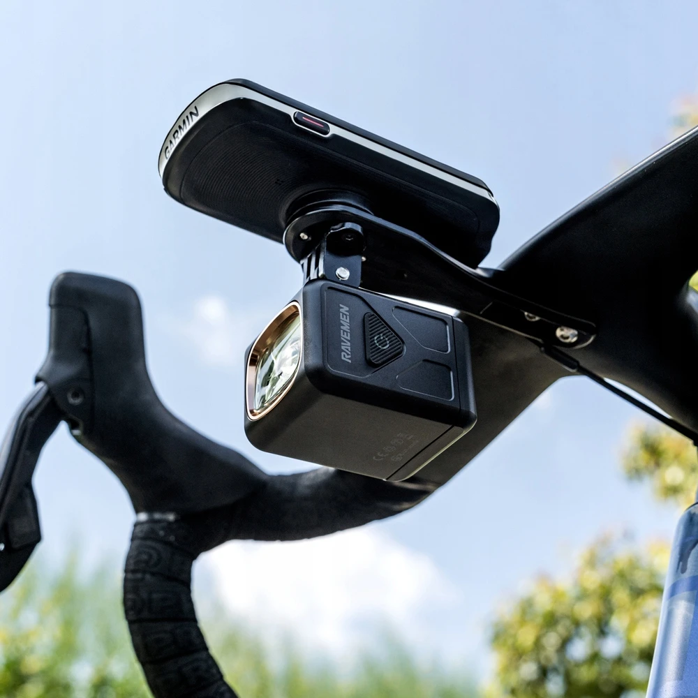 RAVEMEN UR1700 dviračio priekinis žibintas 1700 lm IPX6 USB-C LED