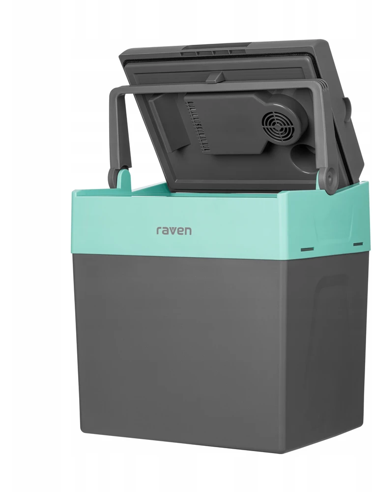Raven ELT001X 28L automobilinis šaldytuvas. Šildymo funkcija