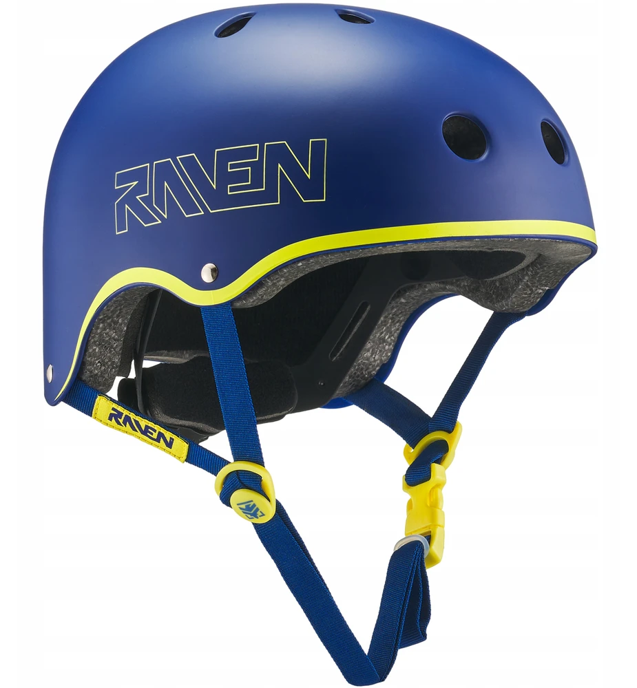 RAVEN Essto dviračio šalmas Navy/Lime L (58-60cm)