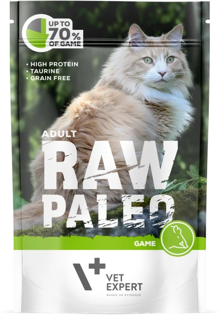 Vetexpert Drėgnas Kačių Maistas - RAW PALEO Elniena 100 g