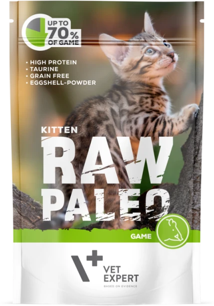 Vetexpert Drėgnas Kačių Maistas - RAW PALEO Katinams Su Elniena 100 g Be Grūdų