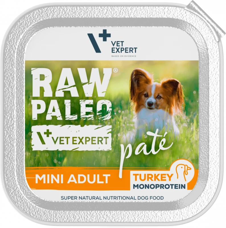 Vetexpert Drėgnas Šunų Maistas - RAW PALEO Mini Suaugusiųjų Jautiena 150 g