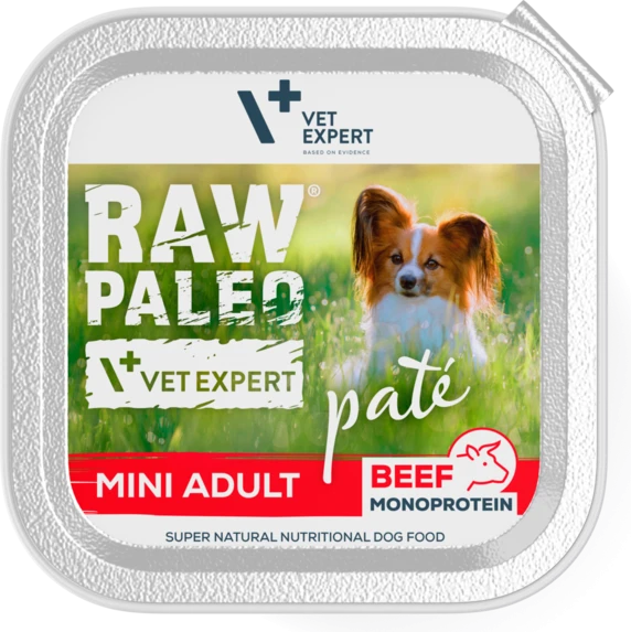 Vetexpert RAW PALEO Pate Mini Adult jautiena - wet dog food - 150 g
