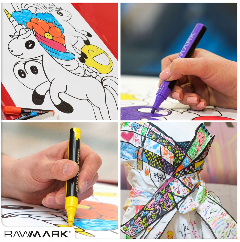 Rawmark Tapybos puodelio dažymas + žymekliai spalvinimo knygelės kūrybinis rinkinys Kotka