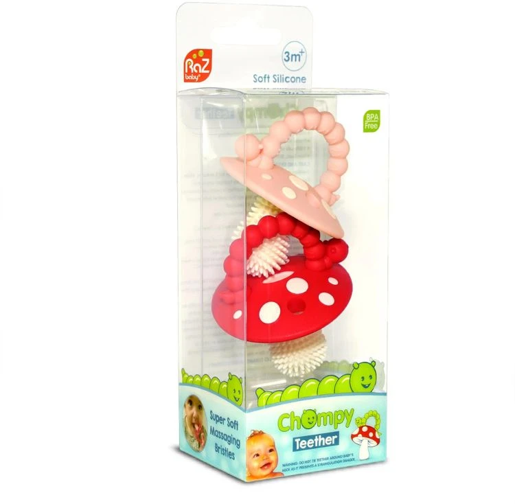 Silikoninis dantukas RaZbaby Grybas 2 vnt (EUR177159)