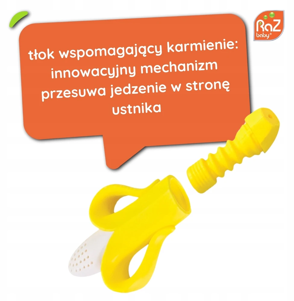 RaZbaby silikoninis dantukas vaisių ir bananų maistui
