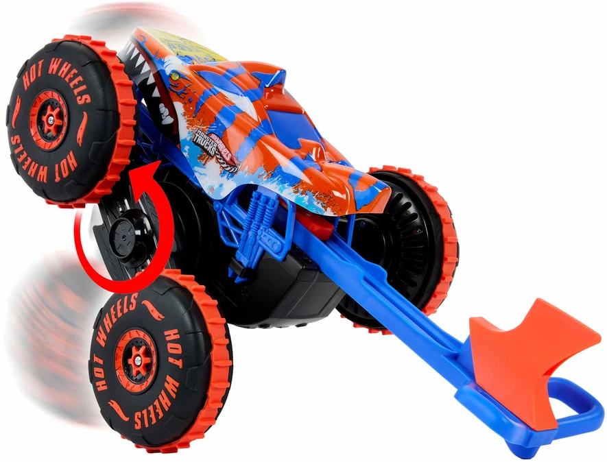 Mattel HOT WHEELS MONSTER TRUCKS RC automodelis – Tigrinis ryklys (JFR39)