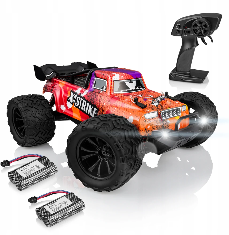 RC CAR RC 4X4 DIDELIS BEKELIS 30KM SU LED Overmax