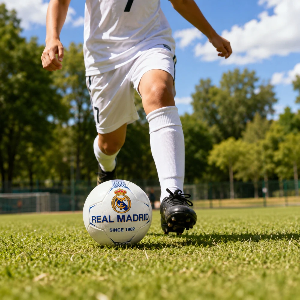 Real Madryt Futbolo kamuolys Real Madrid Kick Off Games, 5 dydis, baltas