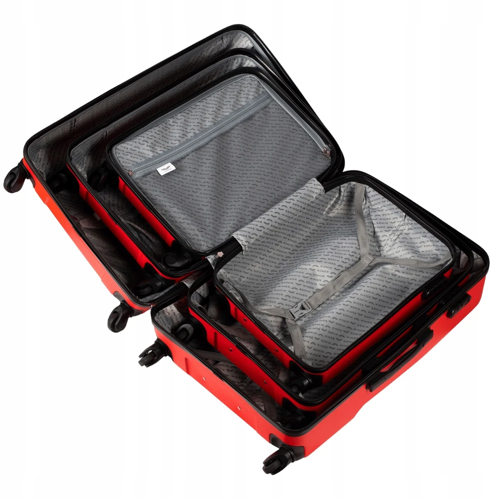 Registruotas bagažas Didelis kietas lagaminas WINGS PLOVER 28" Geltonas travel
