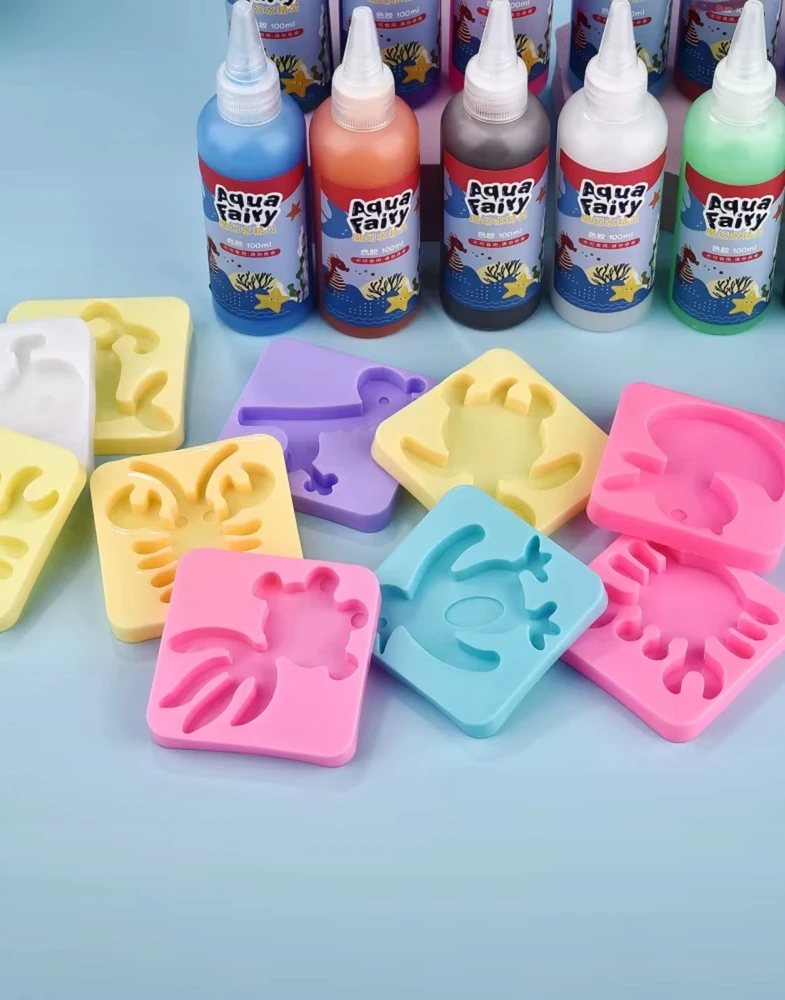 Regmag GEL FIGURINES 14 GELŲ 60 ml VANDENS KŪRYBINIAM RINKINYS VANDENS ŽAISLŲ LIETOMS