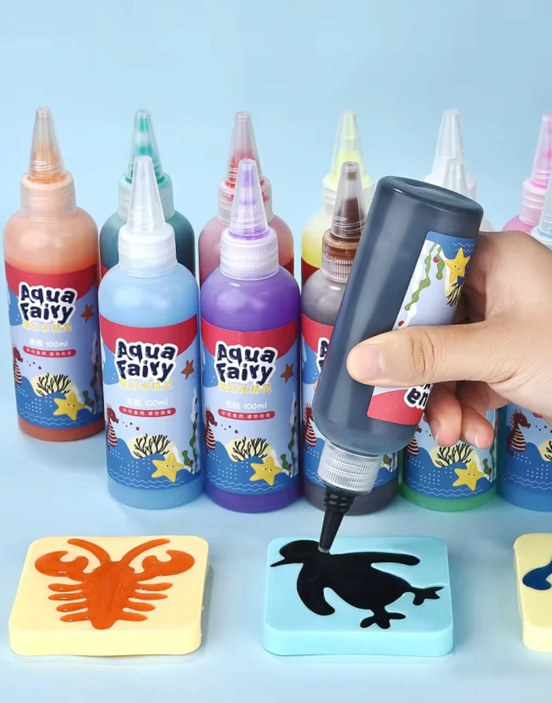 Regmag GEL FIGURINES 14 GELŲ 60 ml VANDENS KŪRYBINIAM RINKINYS VANDENS ŽAISLŲ LIETOMS
