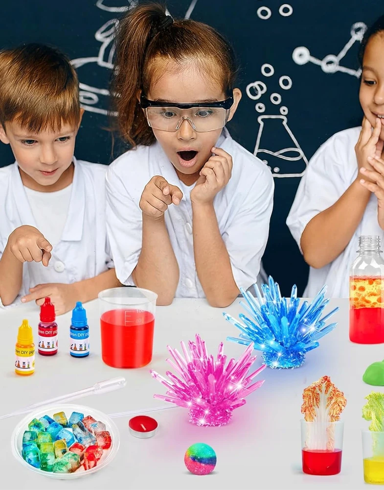Regmag LITTLE CHEMIST LABORATORY RINKINYS 80 EKSPERIMENTŲ VULKANINIS VAIKAMS + E. KNYGA
