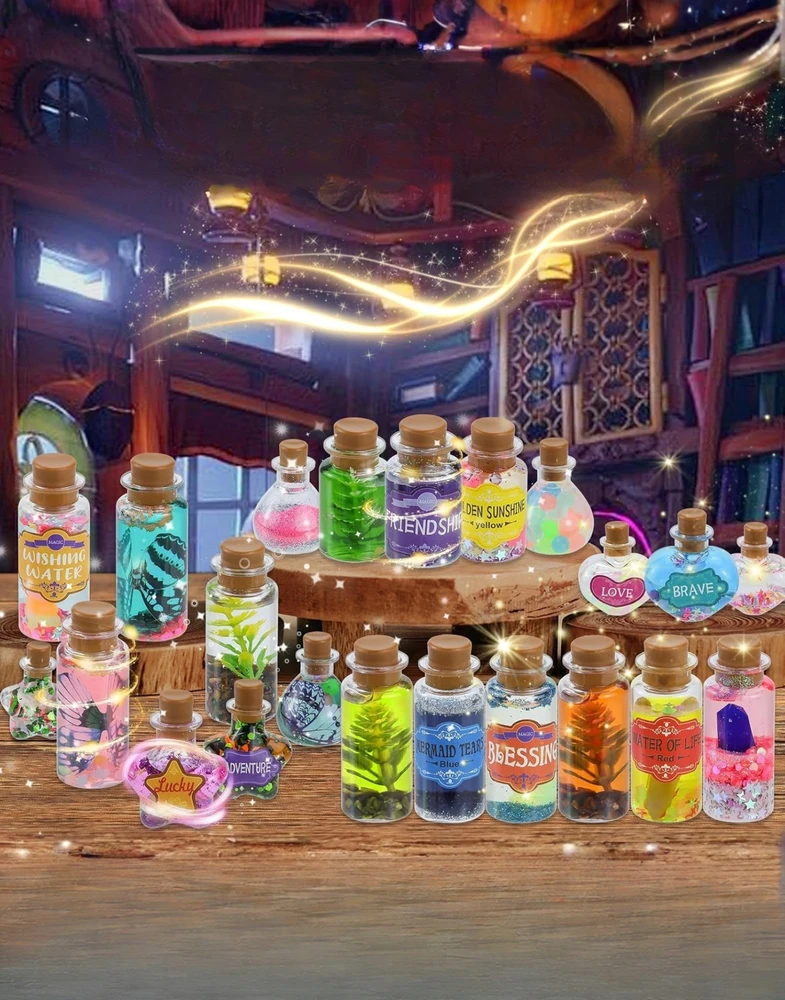 Regmag RINKINYS STEBUKLINIAM POTION GAMYBAI XXL DIY POTIONS 6+ DOVANA VAIKAMS