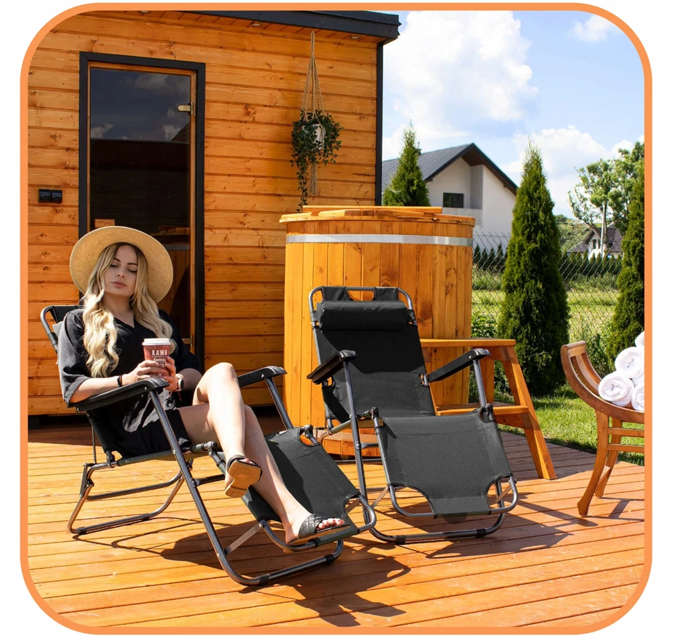 Reguliuojama sodo kėdė Springos GC0060, juoda