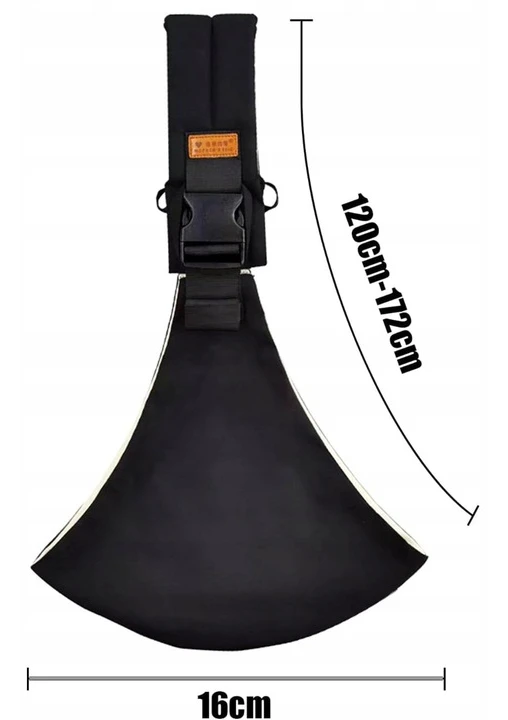 Reguliuojamas diržas, skirtas nešioti kūdikį 0-36 mėn., 15 kg, juodas