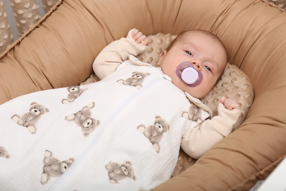 REGULIUOJAMAS DVIGUBAS ŠVIESUS BABYMAM MUSLIN miegmaišis