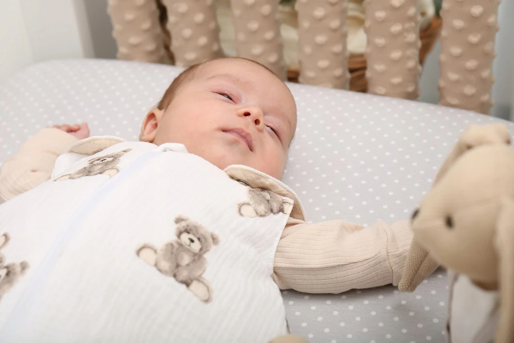 REGULIUOJAMAS DVIGUBAS ŠVIESUS BABYMAM MUSLIN miegmaišis