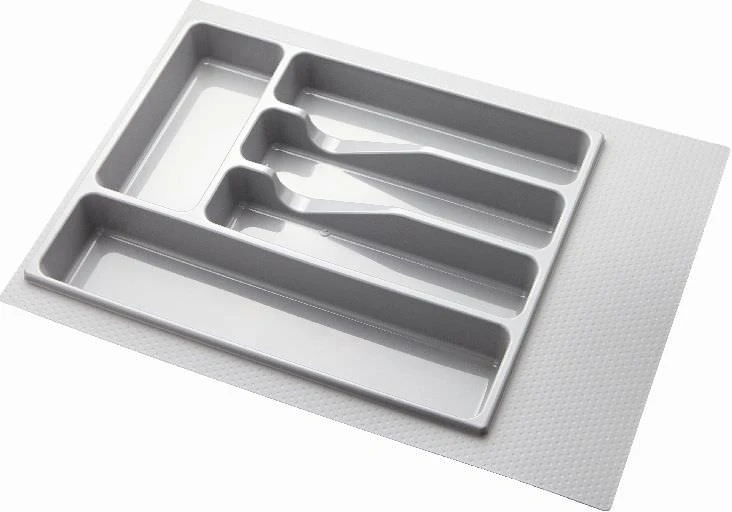 Reguliuojamas stalo įrankių dėklas CURVER BASIC KITCHEN ACCESORIES, šv.pilkos sp., h6,4 x 30 x 42 cm