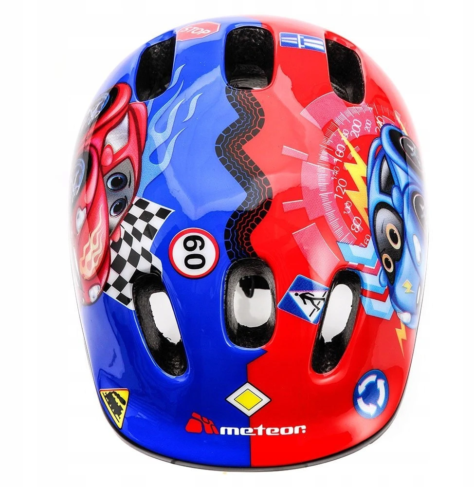 REGULIUOJAMAS VAIKŲ DVIRAČIO ŠALMAS METEOR MV6-2 S 48-52cm AUTO
