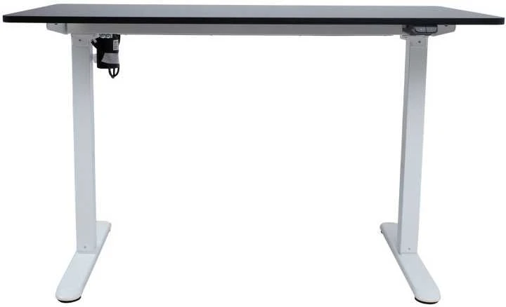 Home4You Reguliuojamo aukščio darbo stalas ERGO LIGHT su 1 varikliu 120x60cm, balta/juoda