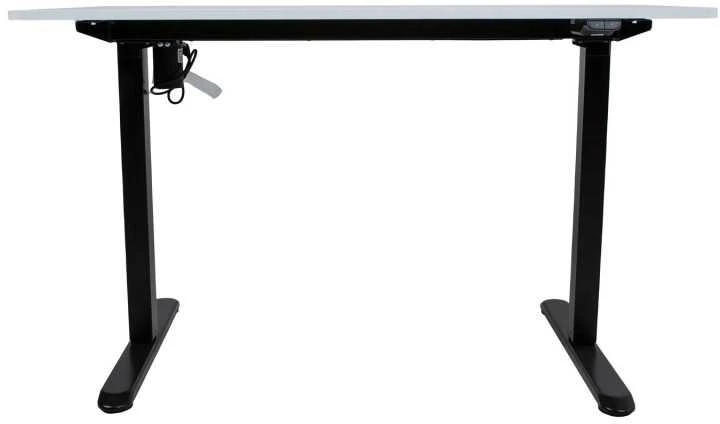 Home4You Reguliuojamo aukščio darbo stalas ERGO LIGHT su 1 varikliu 120x60cm, juoda/balta
