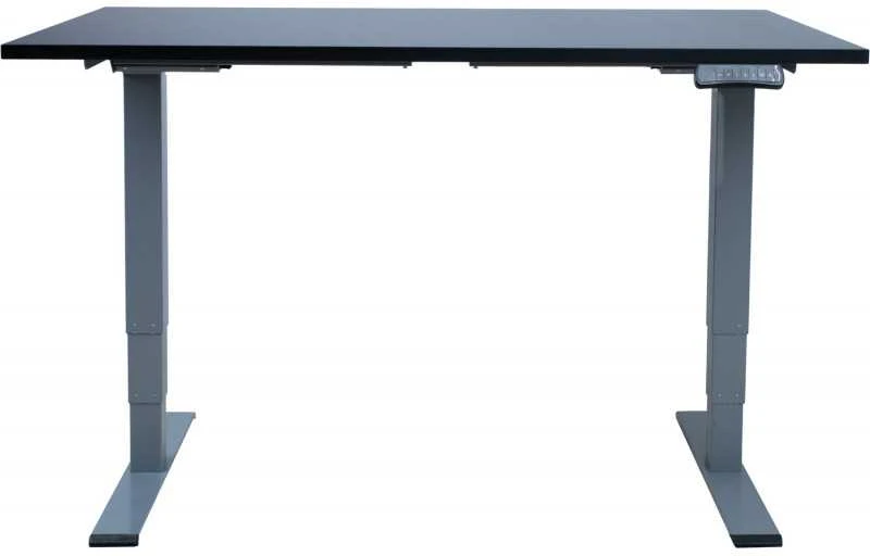 Home4You Rašomasis stalas ERGO OPTIMAL su 2 varikliais 140x80cm, Spalva: juoda