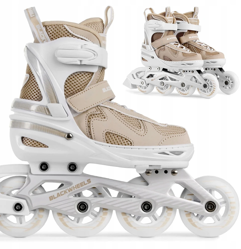 Riedučiai Blackwheels Flex Pro, reguliuojamas M dydis (34-37), smėlio spalvos