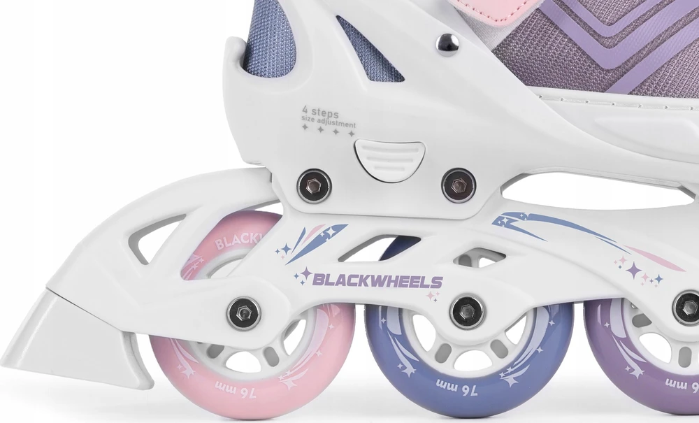 Reguliuojamo dydžio riedučiai Blackwheels Playful Unicorn, violetiniai