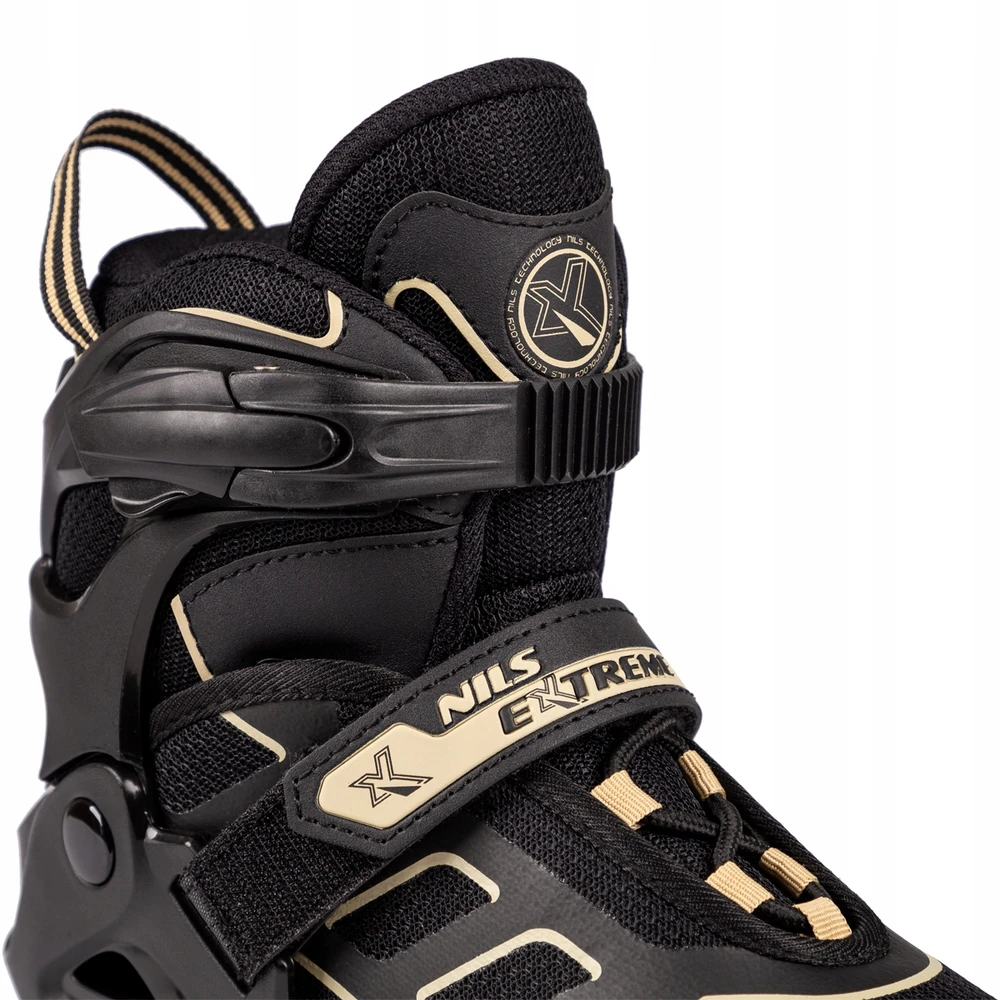 Riedučiai Nils Extreme NA14174 juodi-smėlio sp. - PU70 mm/82A (S 31-34)