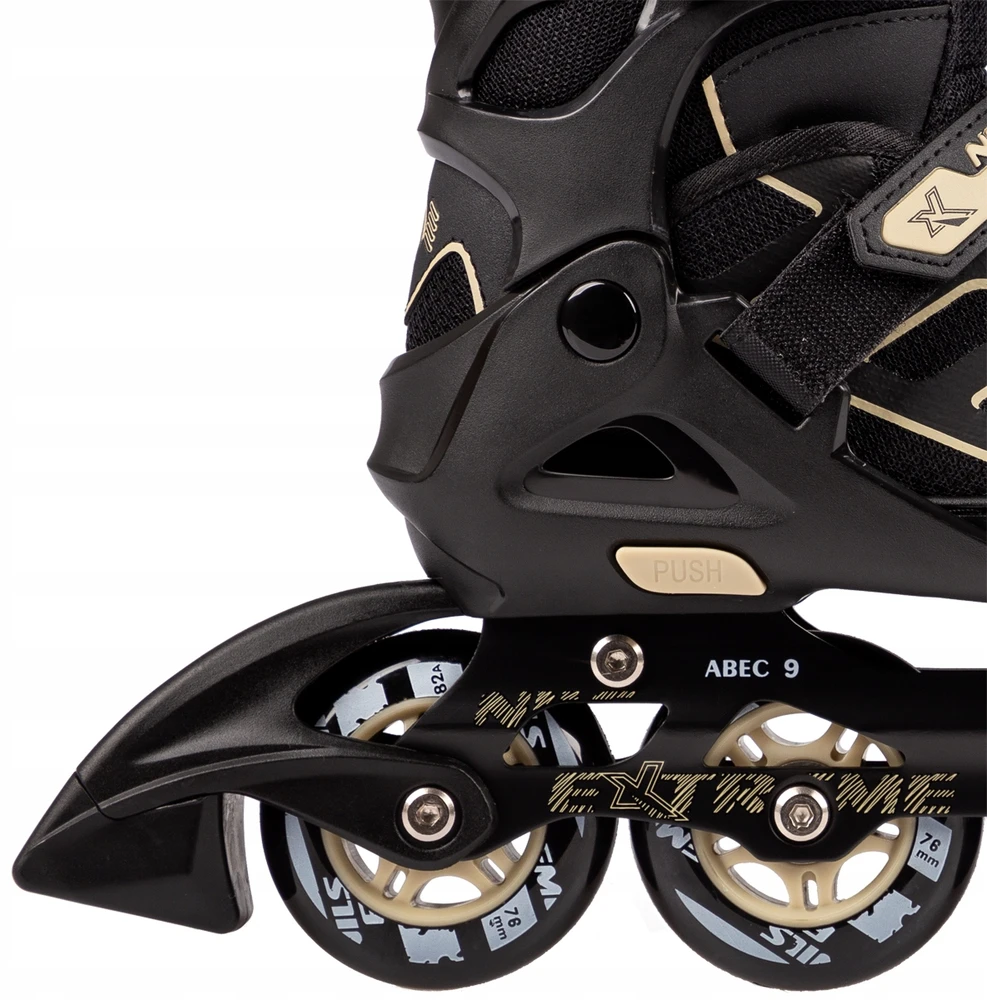 Riedučiai Nils Extreme NA14174 juodi-smėlio sp. - PU70 mm/82A (S 31-34)