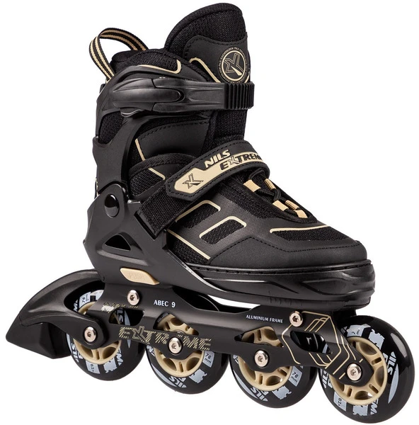 Riedučiai Nils Extreme NA14174 juodi-smėlio sp. - PU76 mm/82A (M 35-38)
