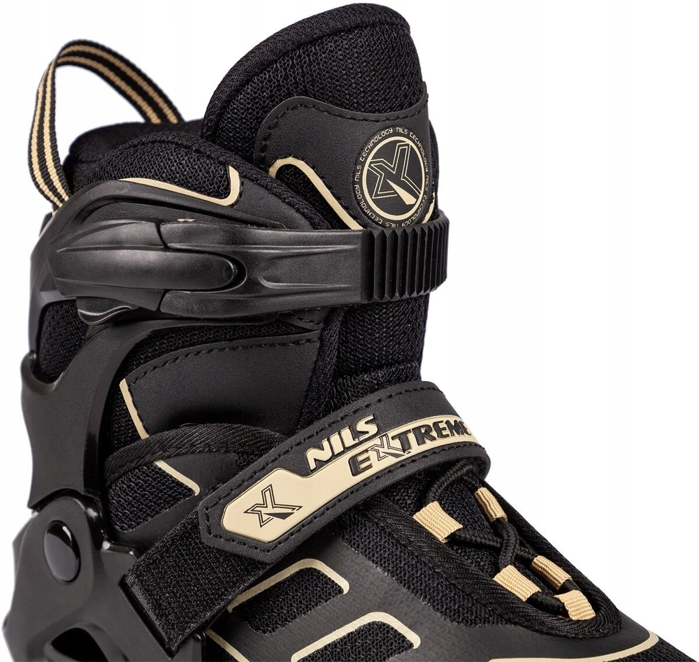 Riedučiai Nils Extreme NA14174 juodi-smėlio sp. - PU76 mm/82A (M 35-38)