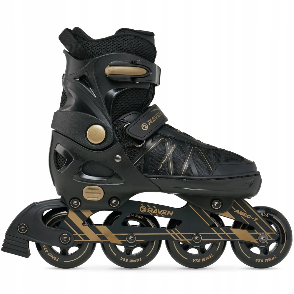 Reguliuojamo dydžio riedučiai Raven Expert, geltoni, 40-43