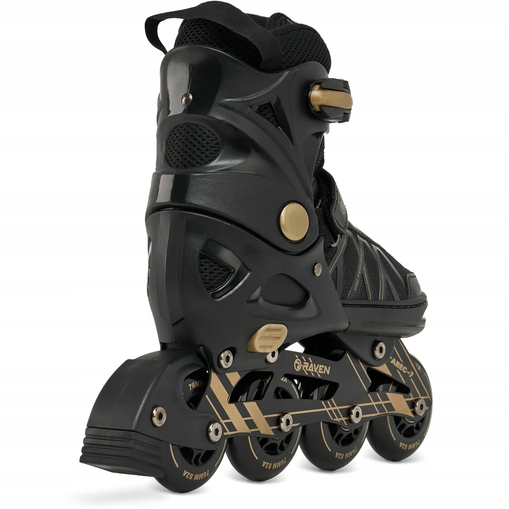 Reguliuojamo dydžio riedučiai Raven Expert, geltoni, 40-43