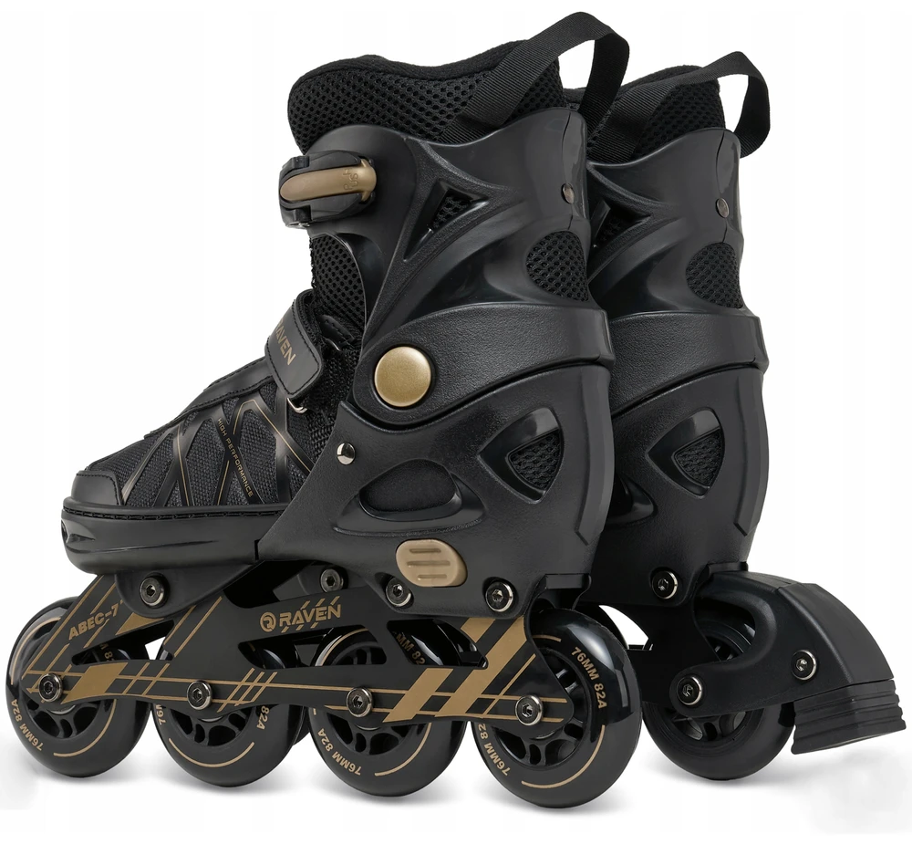 Reguliuojamo dydžio riedučiai Raven Expert, geltoni, 40-43