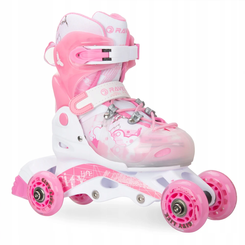 Reguliuojamo dydžio riedučiai Raven Princess 3 in 1 (34-37 d.)