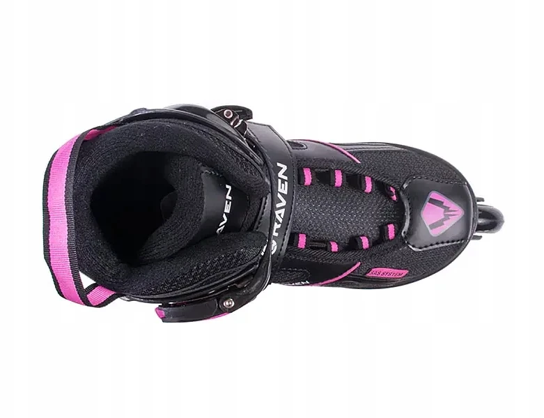 Reguliuojamo dydžio riedučiai Raven Pulse Juodas/Fuchsia