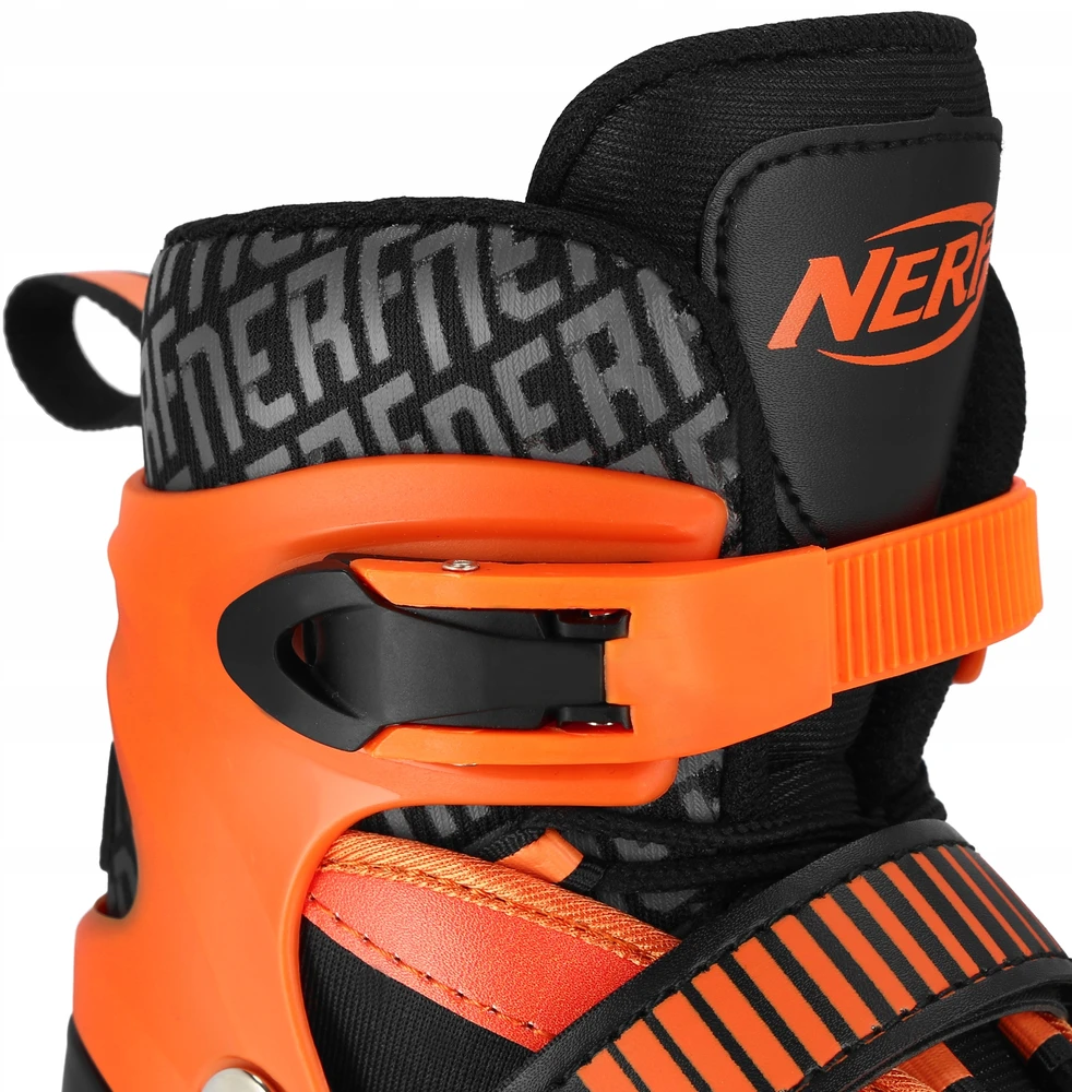 Reguliuojamo dydžio riedučiai Spokey Nerf Strive, oranžiniai/juodi