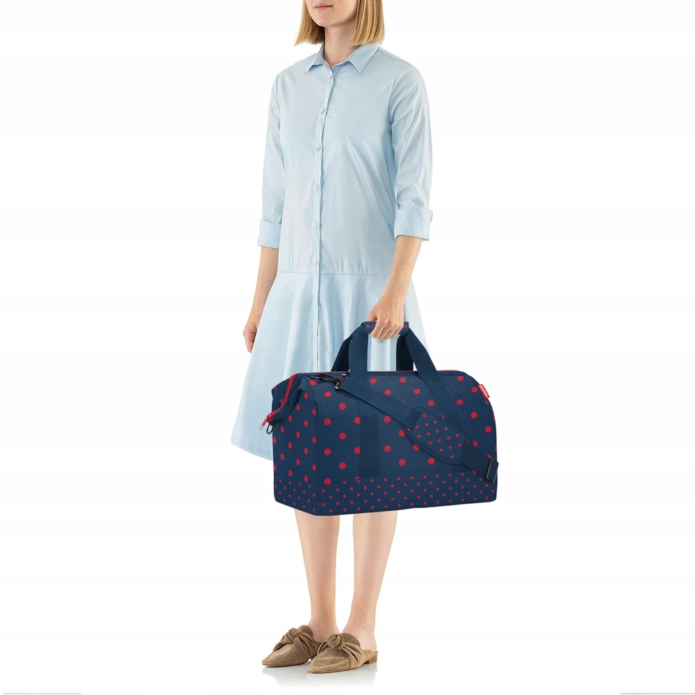Kelioninis Reisenthel Allrounder L - didelė kelioninė tašė, 45l, "dots red"