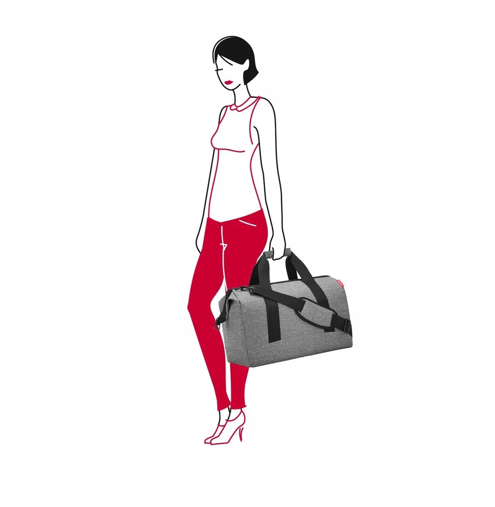 Kelioninis Reisenthel Allrounder L kelioninė rankinė, 30l, poliesteris, Twist Sidabrinis
