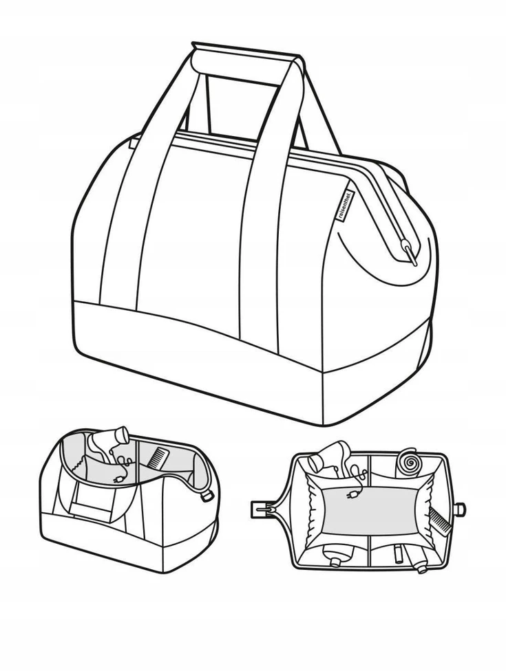 Kelioninis Reisenthel Allrounder M rankinė, 18l, Rhombus Midnight Gold