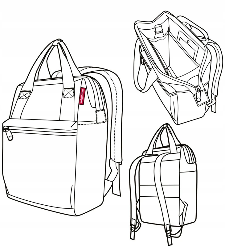 Reisenthel Allrounder R 2-in-1 Kuprinė-rankinė, 12l, Op-art