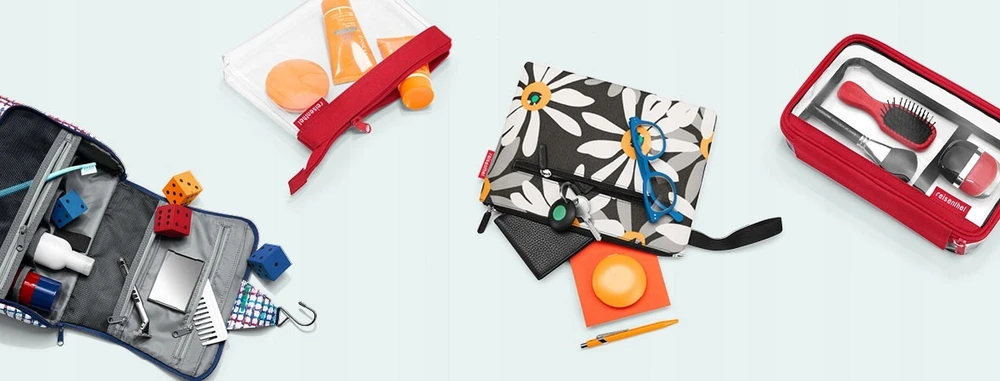 Reisenthel Toiletbag Xl kosmetinė, smėlio spalvos, su išskirtiniu raštu