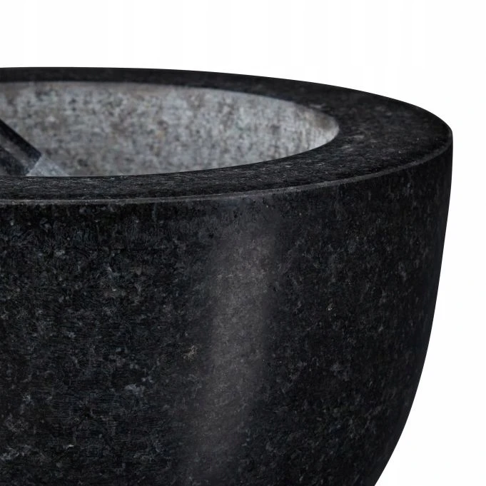 Relaxdays Akmens skiedinys su grūstuvu Didelis kietas granitas prieskoniams ir žolelėms 20cm