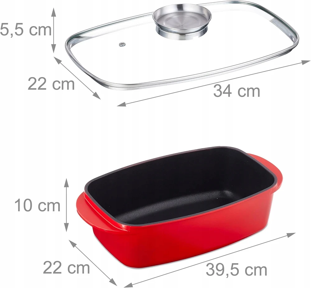 Relaxdays kepimo keptuvė 5 l