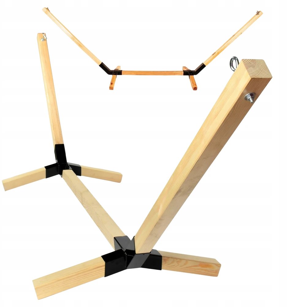Rėmas + sodo hamakas Mediena BUKAS + Metalas iki 150 kg 320 cm Aukšta kokybė