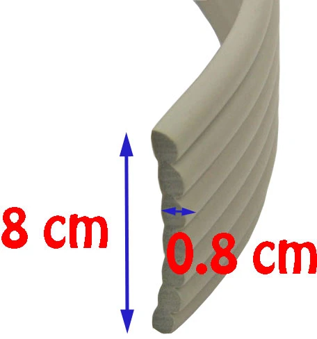 Remikon 200x8x0,8 cm storio APSAUGINĖ PUTO JUOSTA kampams